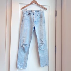 Agolde Jamie High Ride Jeans in Shakedown, Size 27